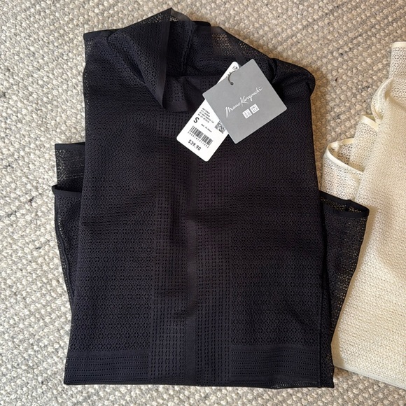 Elegant black Sheer Turtleneck Top - Picture 2 of 2